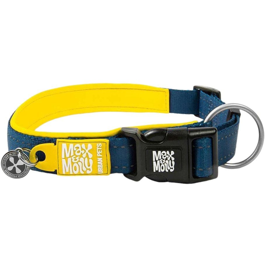 Нашийник для собак Max & Molly Smart ID Collar Matrix Yellow S 28-45x2 см - фото 1