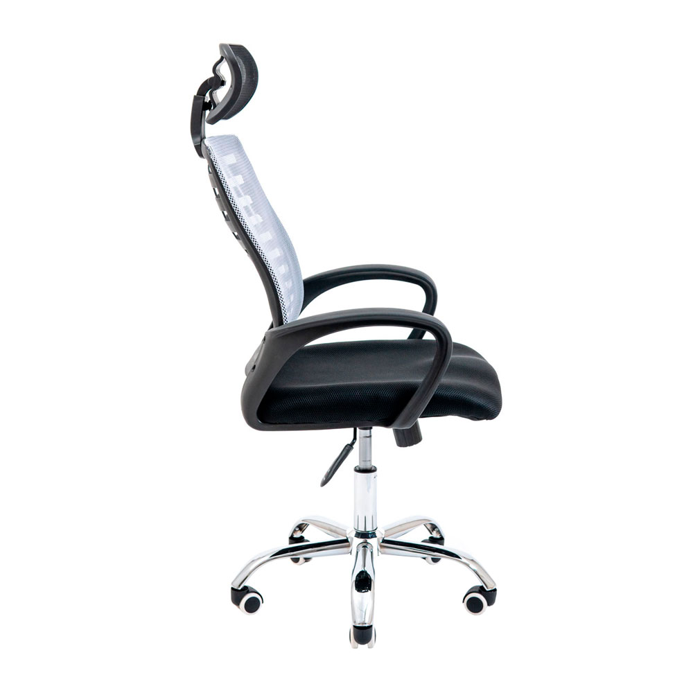 Крісло офісне Richman Бласт Хром M-1 Tilt сітка чорний + сірий (RCM-1012) - фото 3