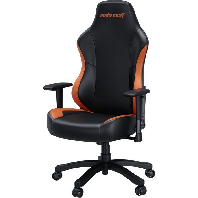 Кресло игровое Anda Seat Luna Color Size L Black/Orange PVC - фото 4