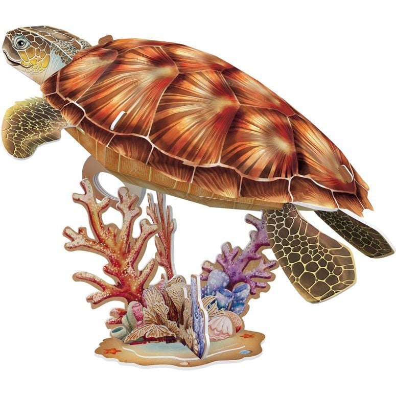 Пазл 3D CubicFun Исчезающие животные Морская черепаха (DS1080h) - фото 2