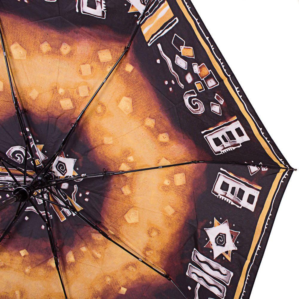 Женский складной зонтик полуавтомат Airton 101 см коричневый - фото 3