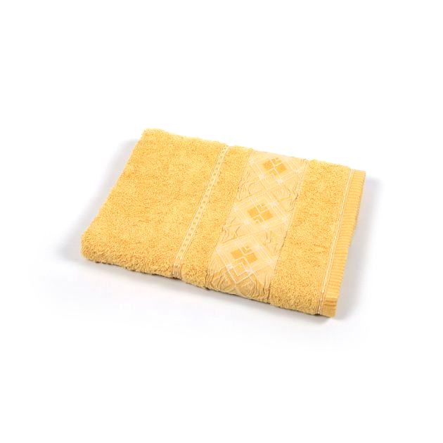 Рушник махровий Binnur Vip Cotton 07, 90х50 см, жовтий (svt-2000022205085) - фото 1