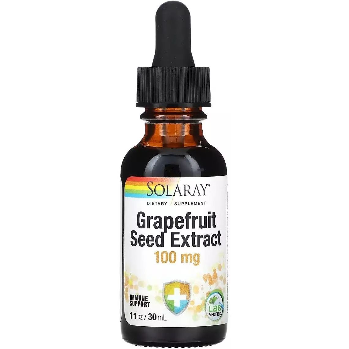 Екстракт насіння грейпфрута Solaray Grapefruit Seed Extract 100 мг 30 мл - фото 1