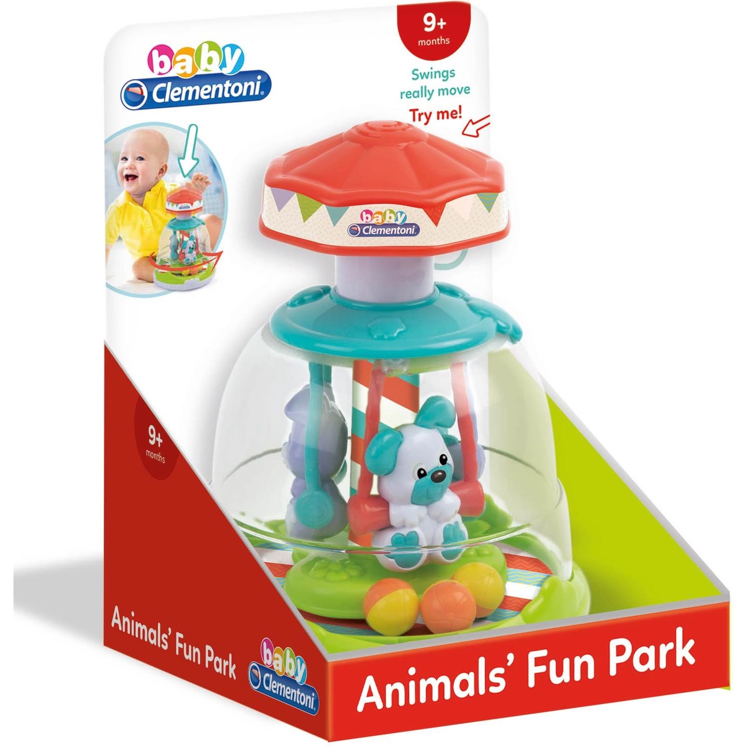 Іграшка-дзиґа Baby Clementoni Animals' Fun Park (17193) - фото 3