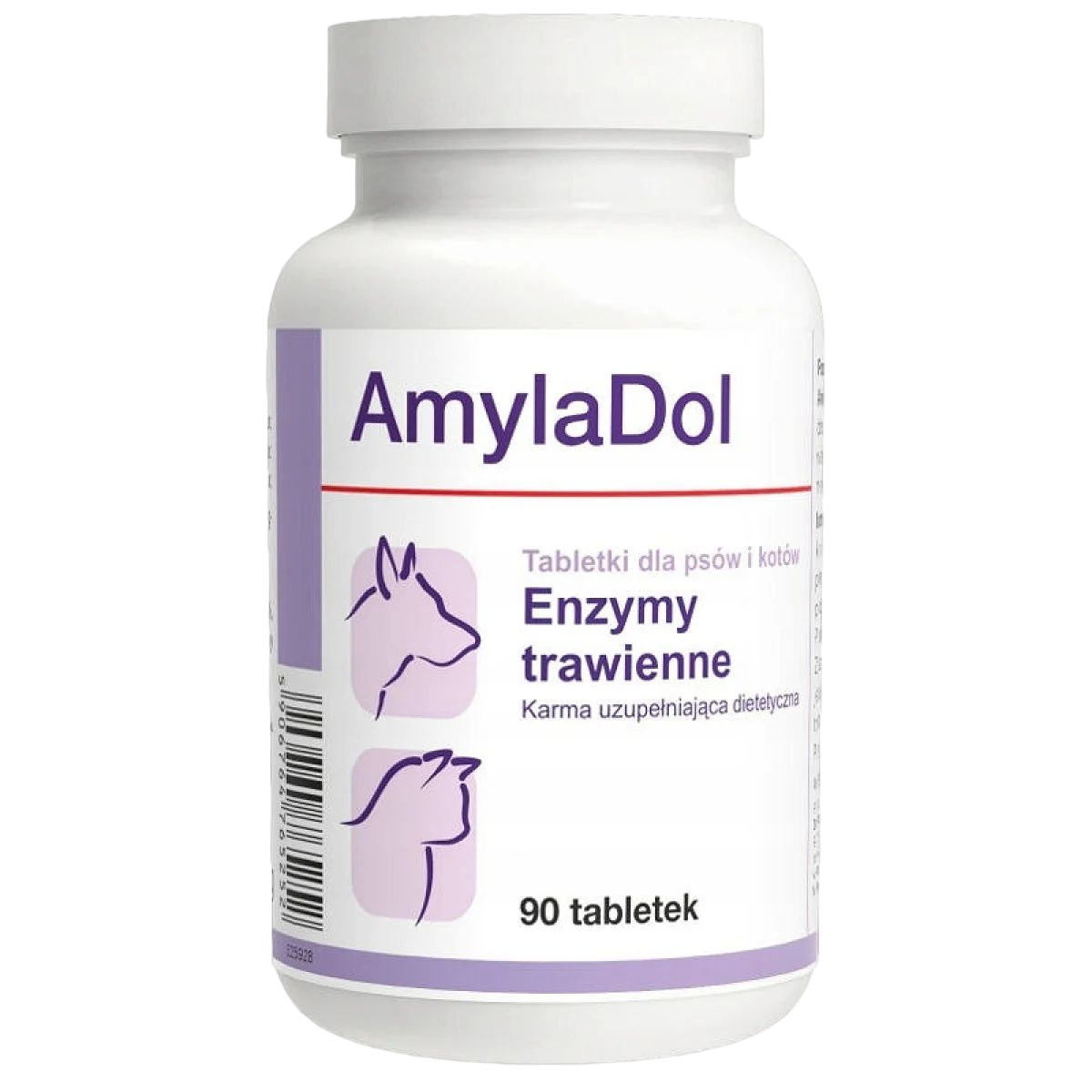 Вітамінно-мінеральна добавка Dolfos AmylaDol при захворюваннях підшлункової залози для собак та котів, 90 таблеток - фото 1