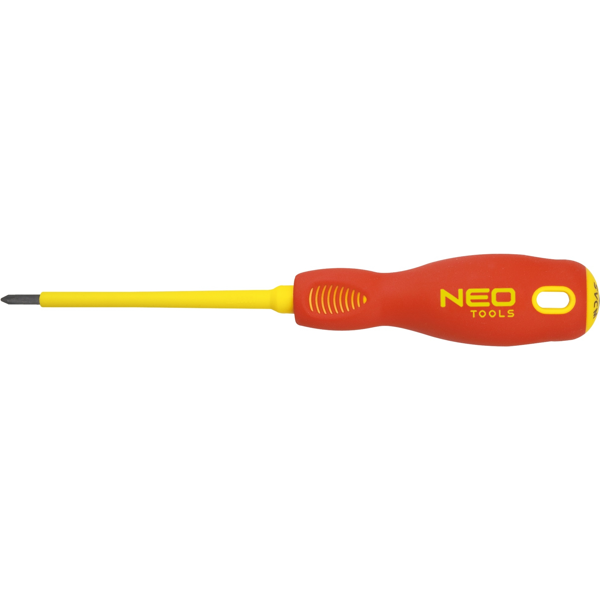 Отвертка крестовая диэлектрическая Neo Tools PZ2x100 мм сталь SVCM (04-063) - фото 1