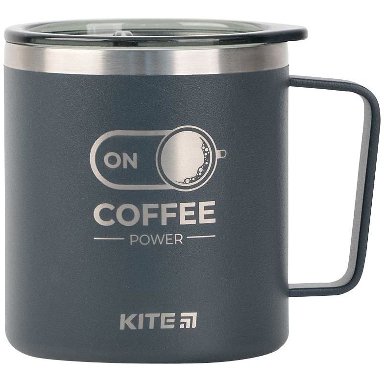 Термокружка Kite Coffee On 400 мл графіт (K22-379-01-2) - фото 1