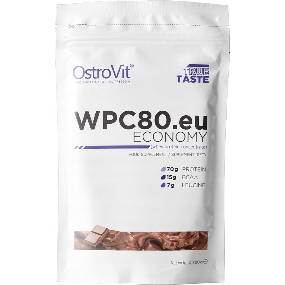 Протеїн OstroVit WPC80.eu Economy Chocolate 700 г - фото 1