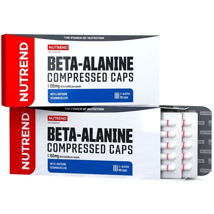 Бета-Аланін + Гістідін з вітамінами Nutrend Beta Alanine 90 капсул - фото 1