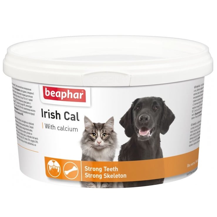 Фото - Ліки й вітаміни Beaphar Мінеральна добавка  Irish Cal для собак та котів, 250 г  (12428)