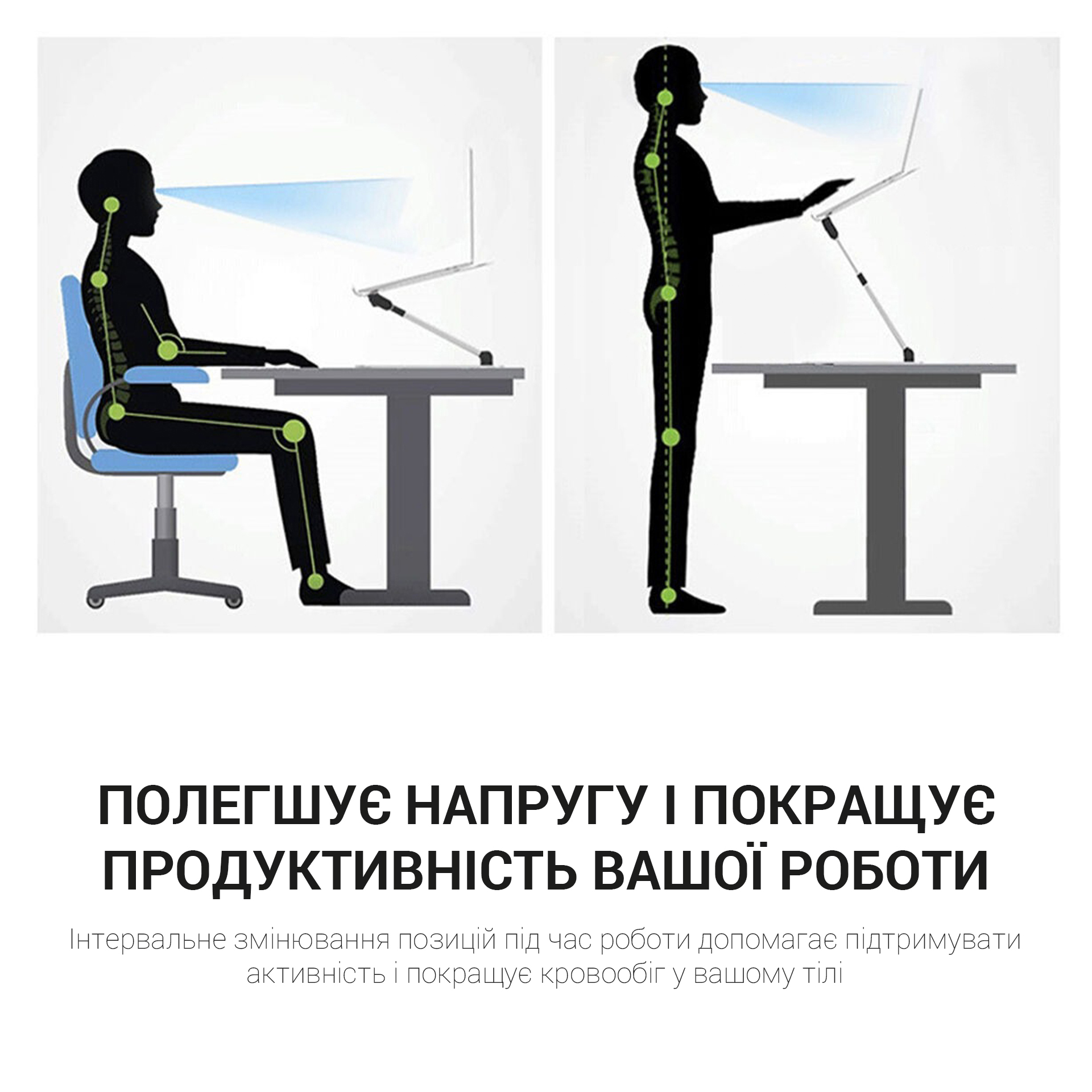 Охолоджуючий столик для ноутбука OfficePro Black (CD1230) - фото 16