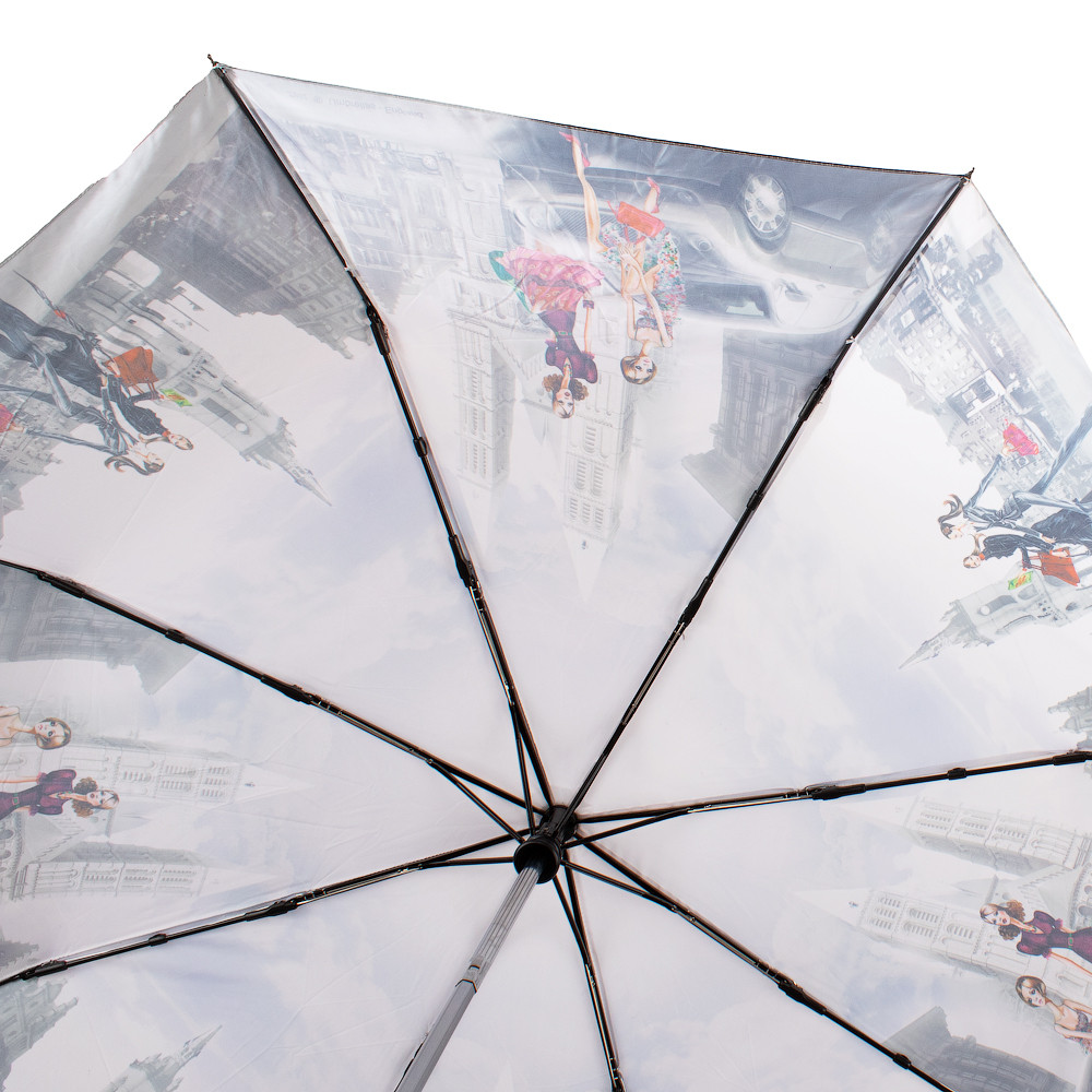 Жіноча складана парасолька повний автомат Zest 103 см сіра - фото 3