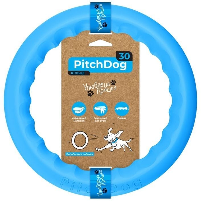 Кольцо для апортировки PitchDog 30, 28 см, голубой (62382) - фото 1