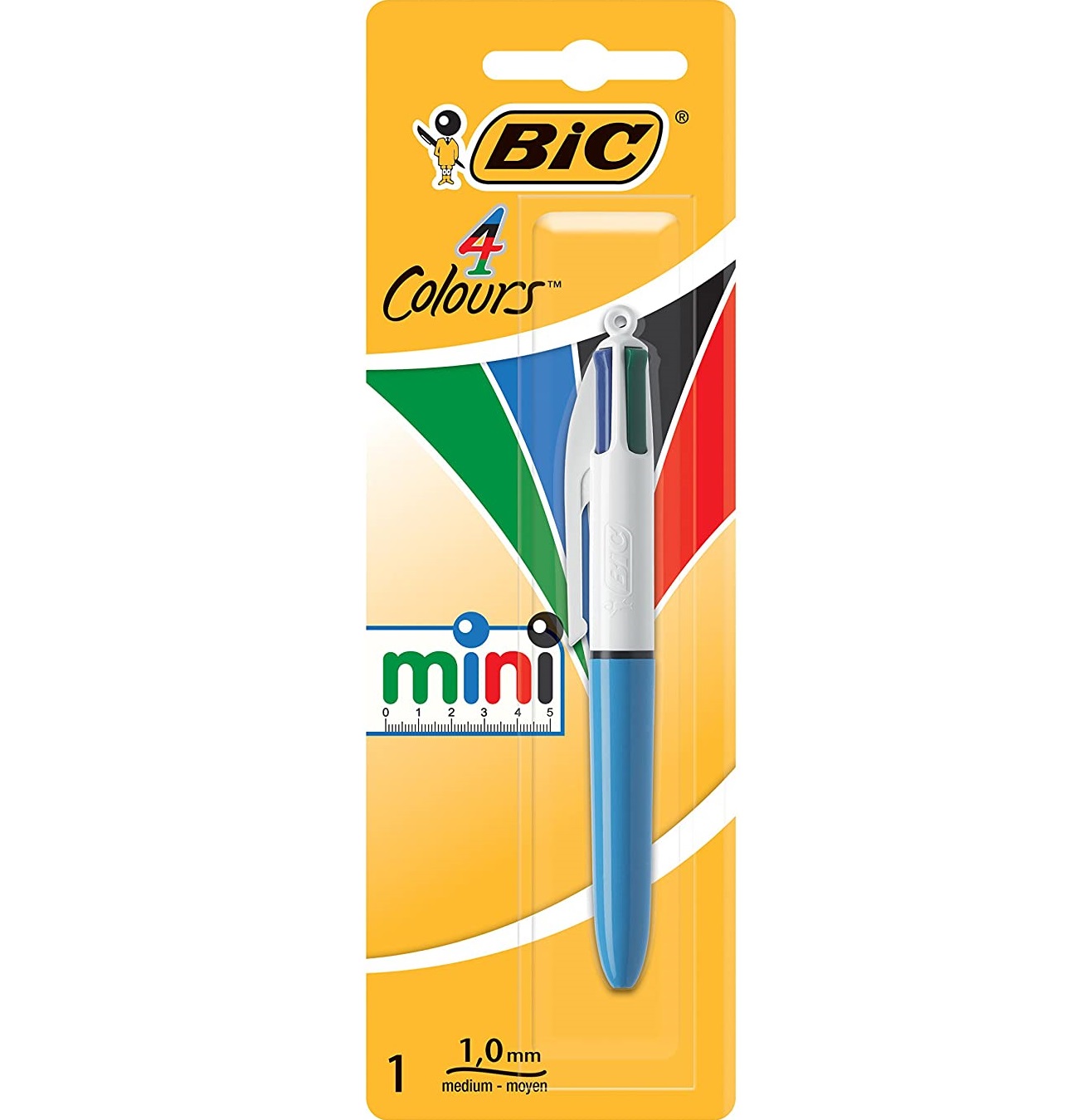 Ручка кулькова BIC 4 Colours Mini, 1 мм, 4 кольори, 1 шт. (895956) - фото 1