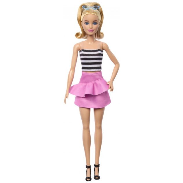 Кукла Barbie Модница в розовой юбке с рюшами (HRH11) - фото 1