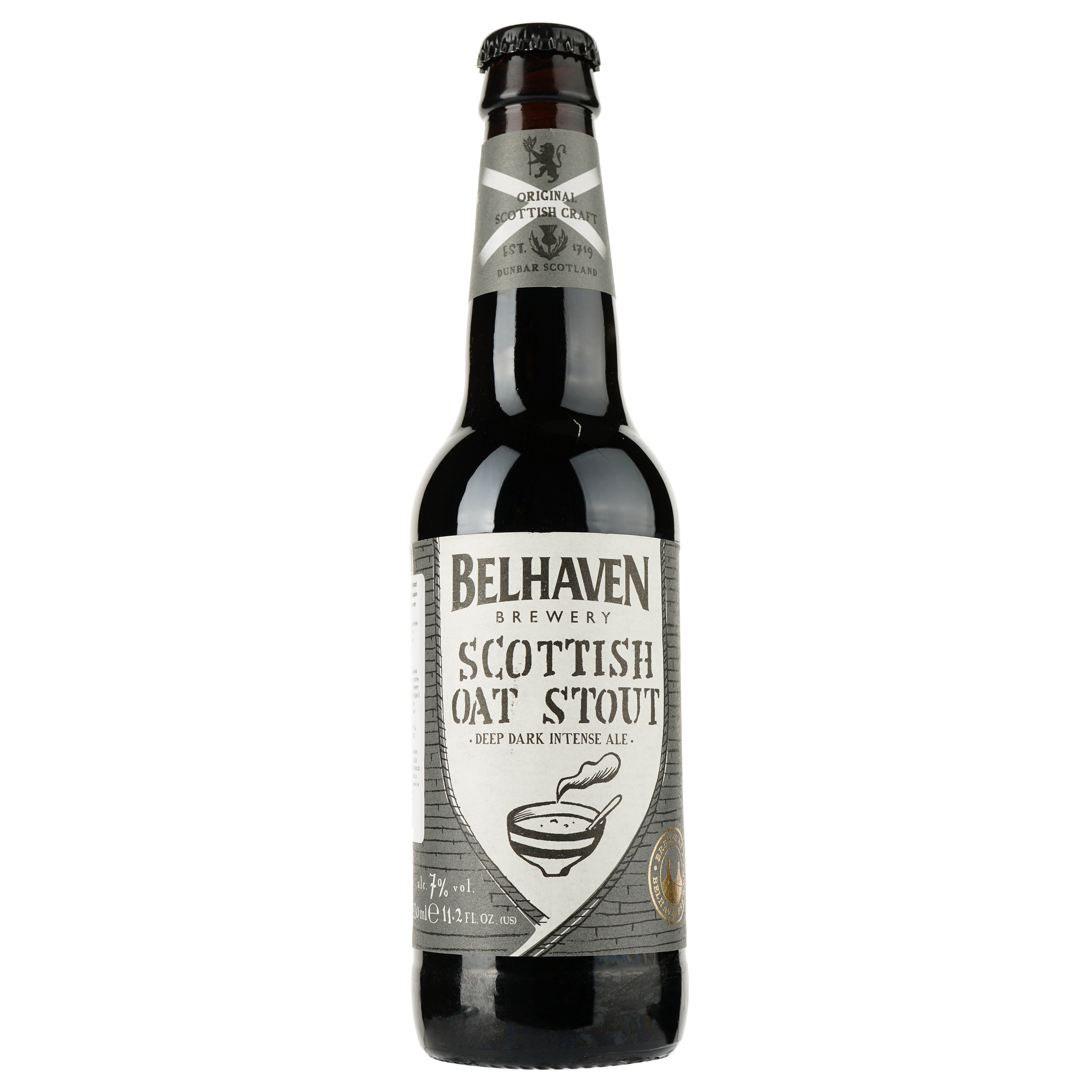 Пиво Belhaven Scottish Oat Stout, темное, 7%, 0,33 л (751971) - фото 1