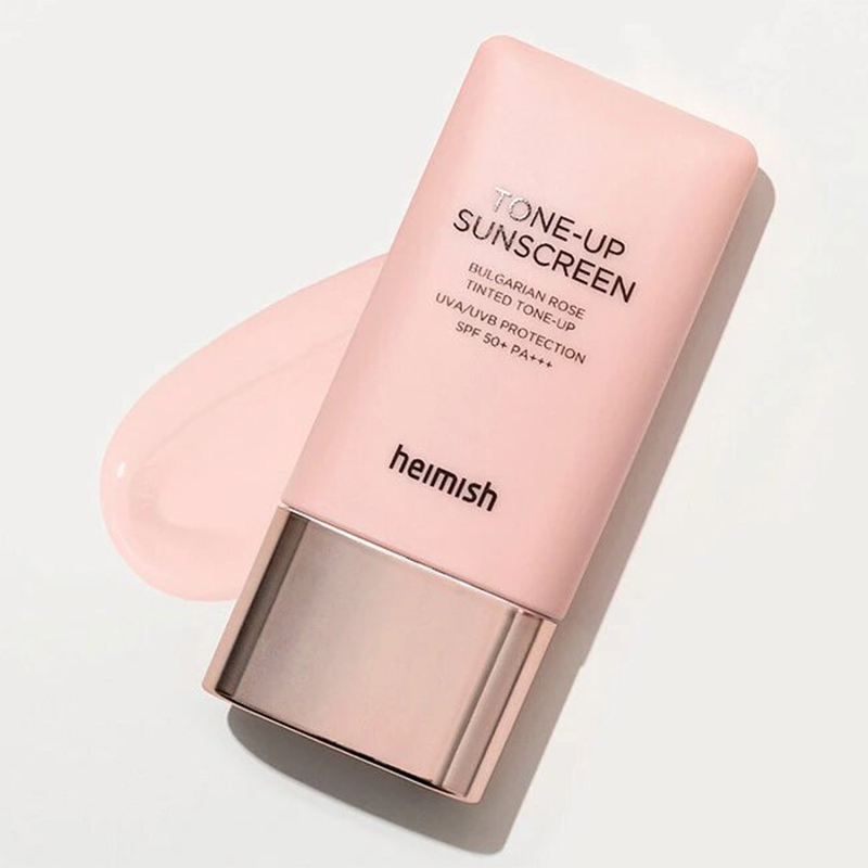 Тонуючий сонцезахисний крем для обличчя Heimish Bulgarian Rose Tone-up Sunscreen SPF 50+ PA+++ - 30 мл - фото 7