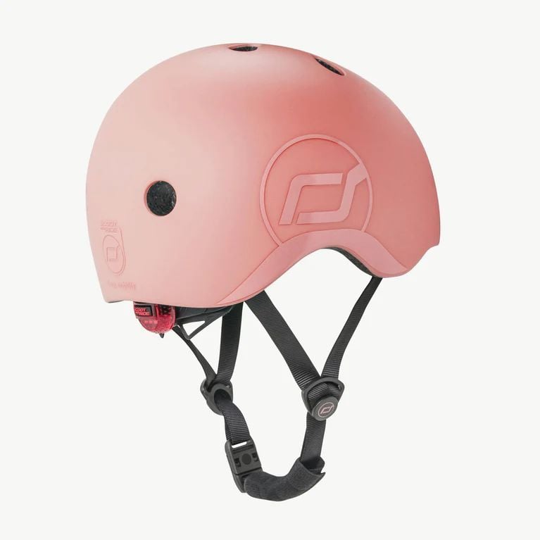 Шлем защитный детский Scoot and Ride с фонариком 51-53 см персиковый (SR-190605-PEACH) - фото 4