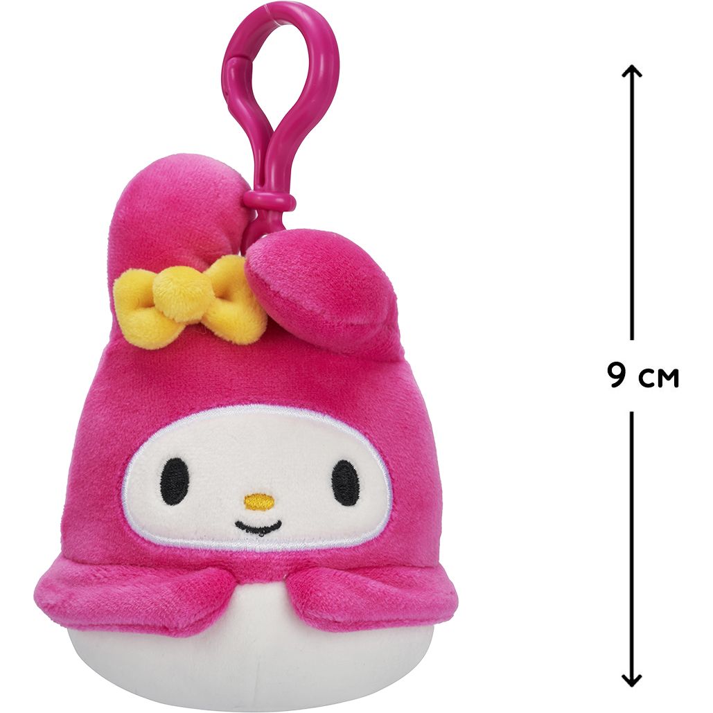 М'яка іграшка Squishmallows Hello Kitty на кліпсі Моя Мелоді 9 см (SQSN00271) - фото 2