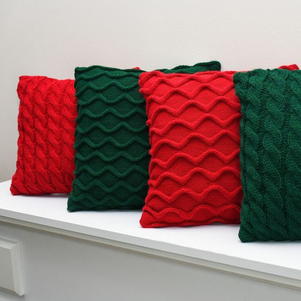 Подушка декоративна Прованс Хвилі, 33х33 см, зелений (27424) - фото 3