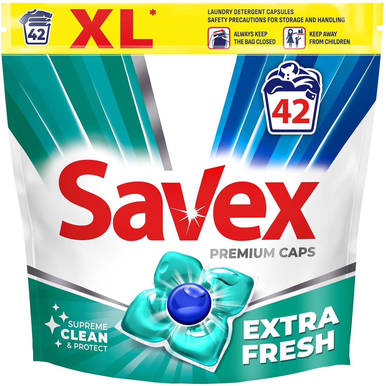 Капсулы для стирки Savex Super Caps Extra Fresh, 42 шт. (75611) - фото 1