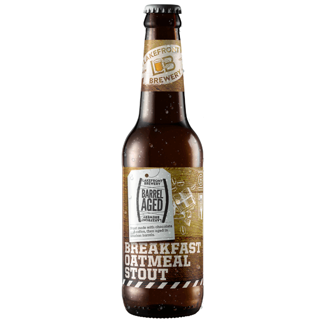 Пиво Lakefront Brewery Breakfast Oatmeal Stout, темне, 13,3%, 0,355 л (885969) - фото 1