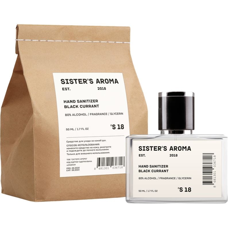 Санитайзер Sister's Aroma Hand sanitizer S 18 50 мл - фото 1