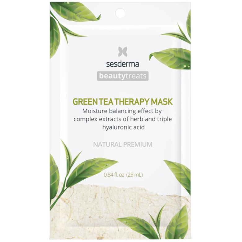Увлажняющая маска для лица Sesderma Green Tea Therapy 25 мл - фото 1