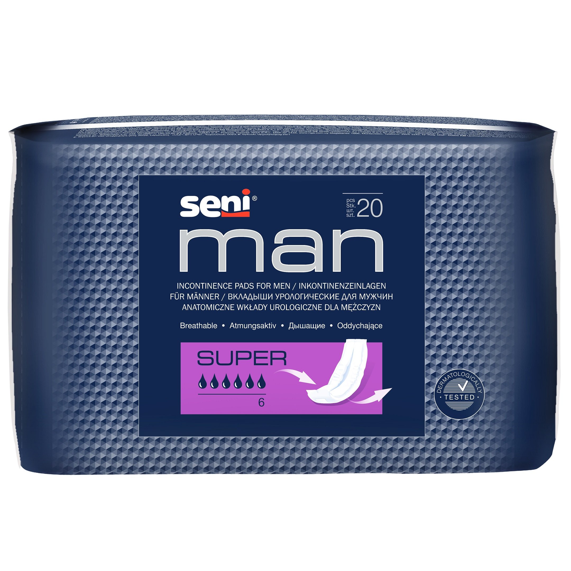 Урологические прокладки Seni Man Super 20 шт. - фото 1