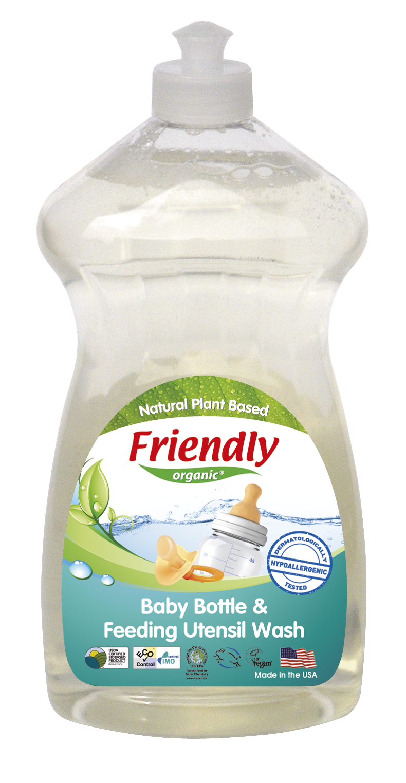 Органическое средство для мытья детской посуды Friendly Organic, 739 мл - фото 1