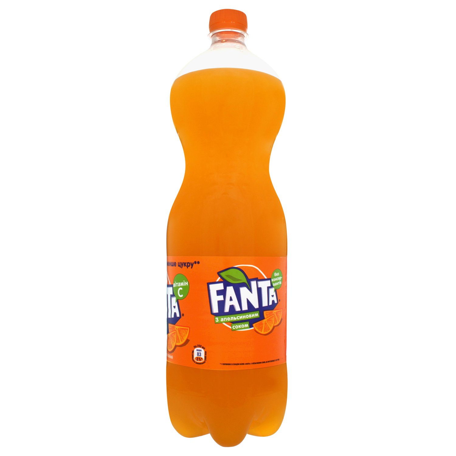 Напиток безалкогольный Fanta с апельсиновым соком сильногазированный 1.5 л - фото 2