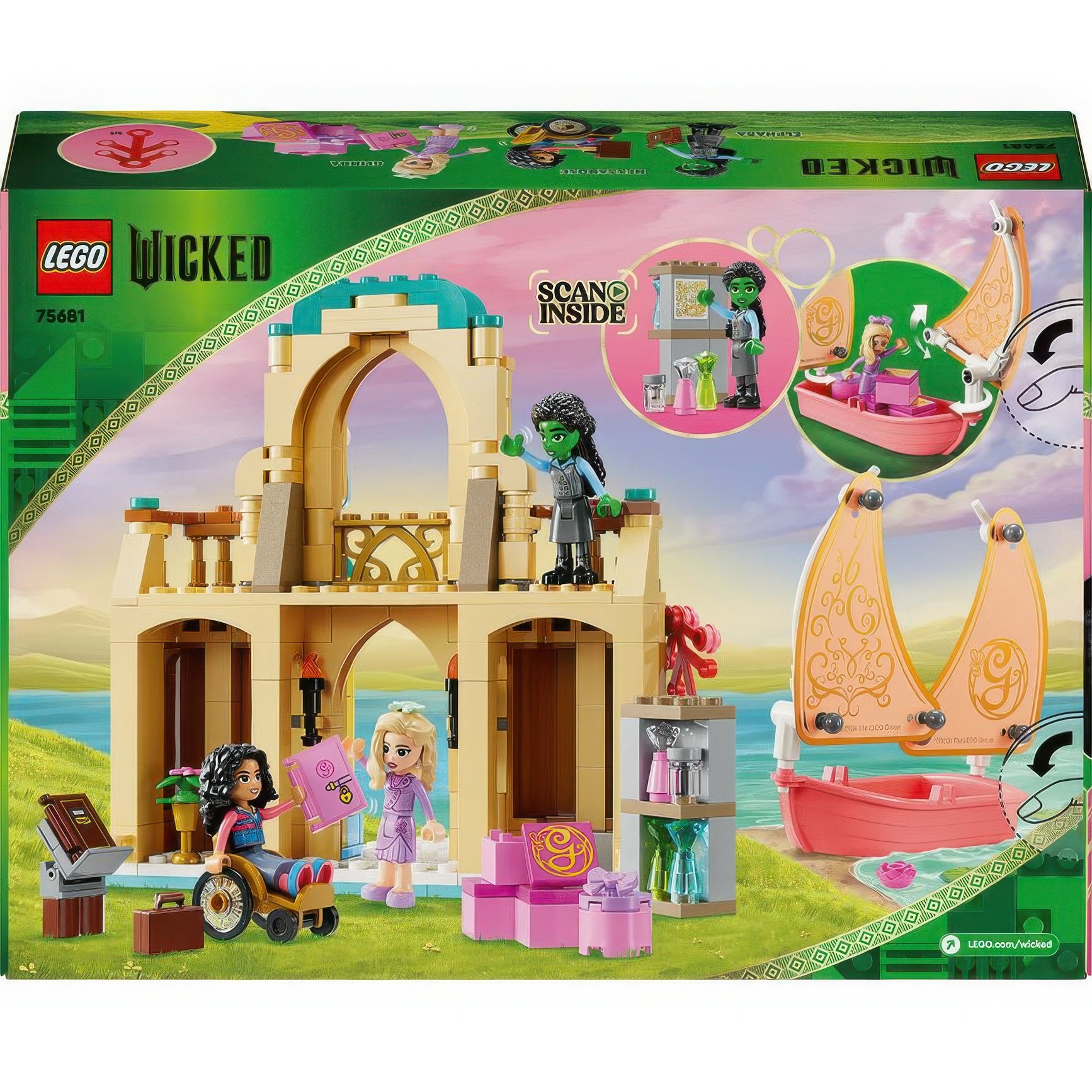 Конструктор LEGO Wicked Глинда, Эльфаба и Несароза в Университете Шиз 304 детали (75681) - фото 6