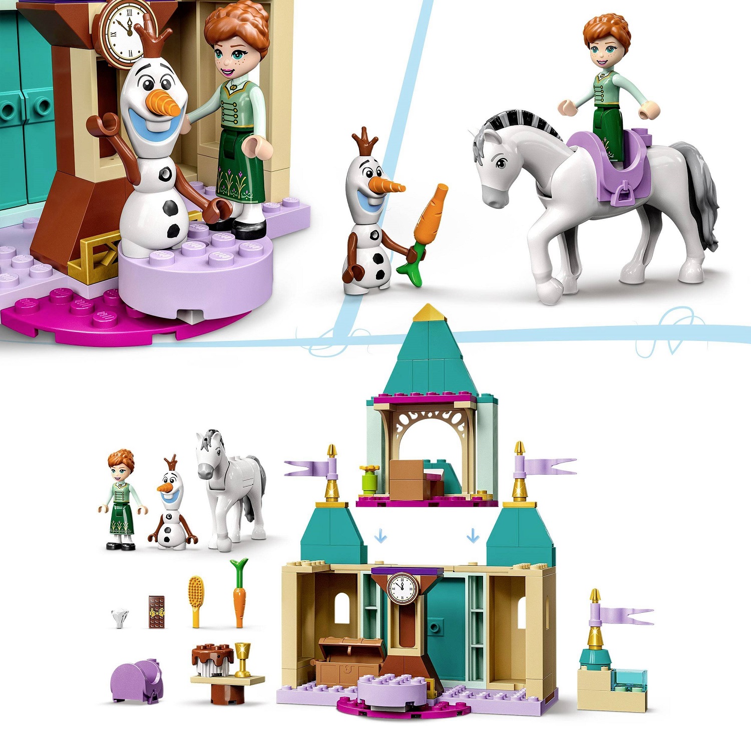 Конструктор LEGO Disney Princess Розваги в замку Анни й Олафа, 108 деталей (43204) - фото 4