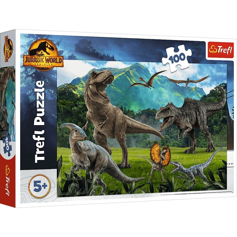 Пазлы Trefl Динозавры Мир динозавров 100 элементов - фото 1