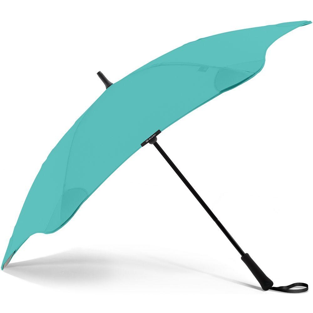 Жіноча парасолька-палиця механічна Blunt 120 см блакитна - фото 1