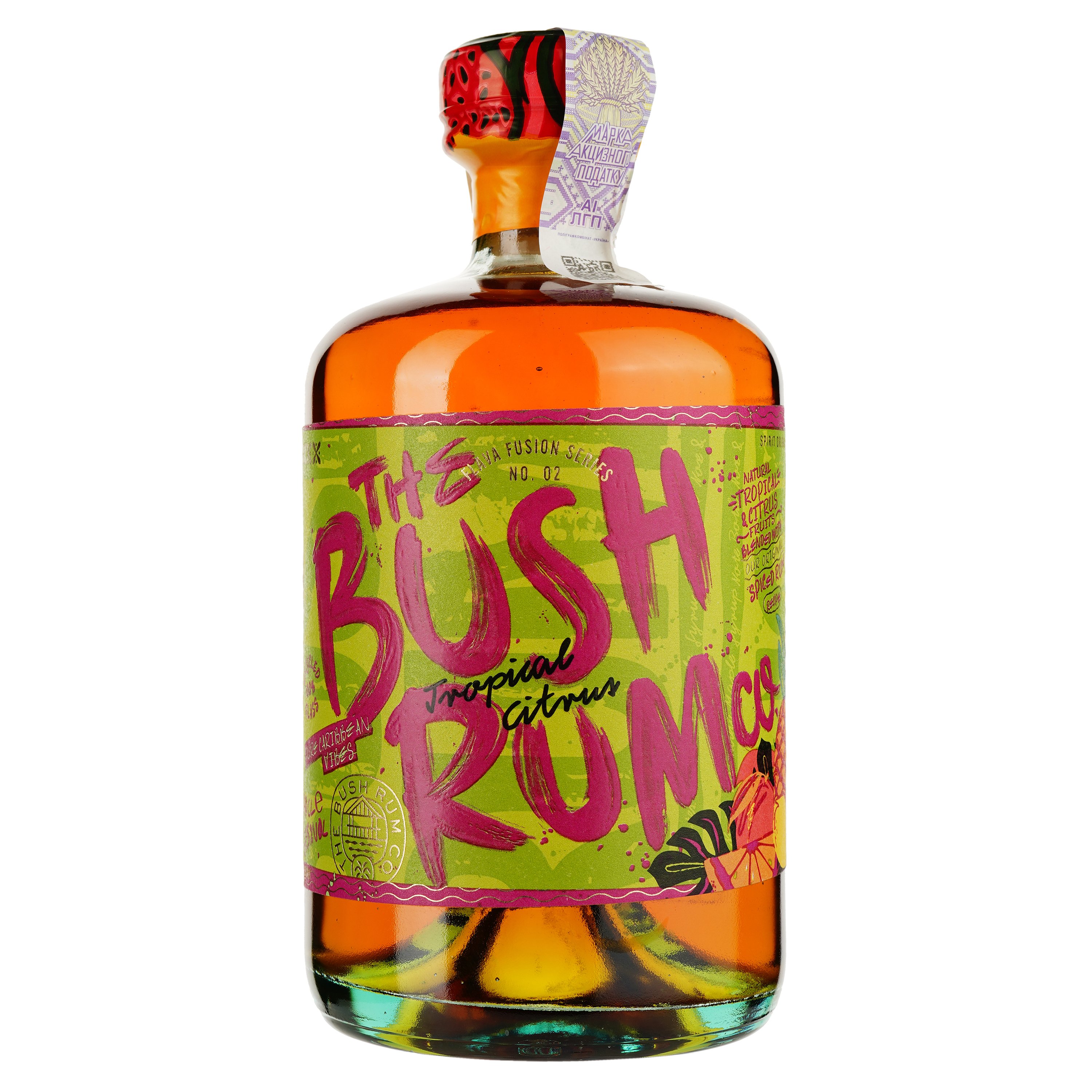 Ром Bush Rum Spiced Tropical Citrus 37.5% 0.7 л - фото 1