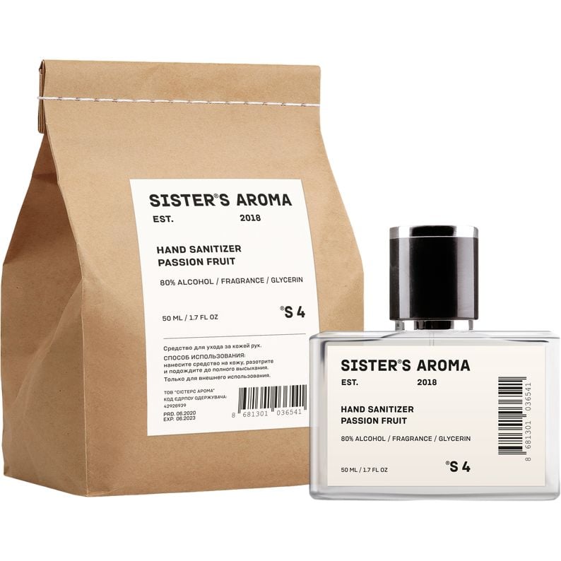 Санітайзер Sister's Aroma Hand sanitizer S 4 50 мл - фото 1