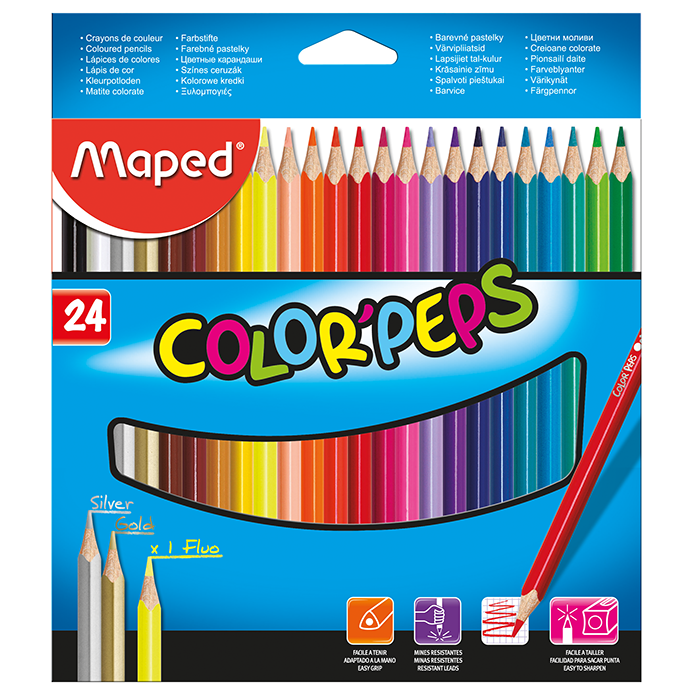 Карандаши цветные Maped Color peps Classic, 24 шт. (MP.183224) - фото 1