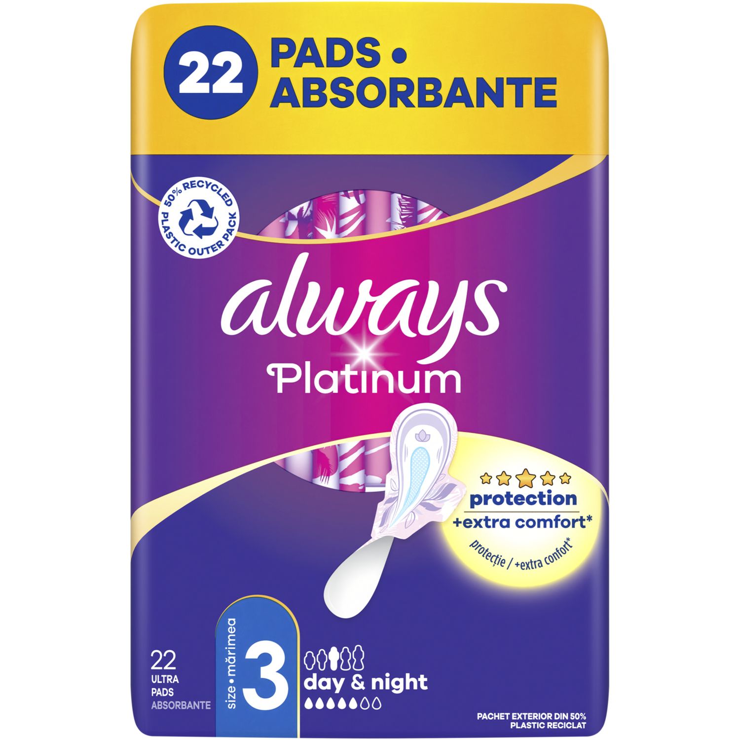 Гігієнічні прокладки Always Ultra Platinum Night Plus Quatro, 22 шт. - фото 2