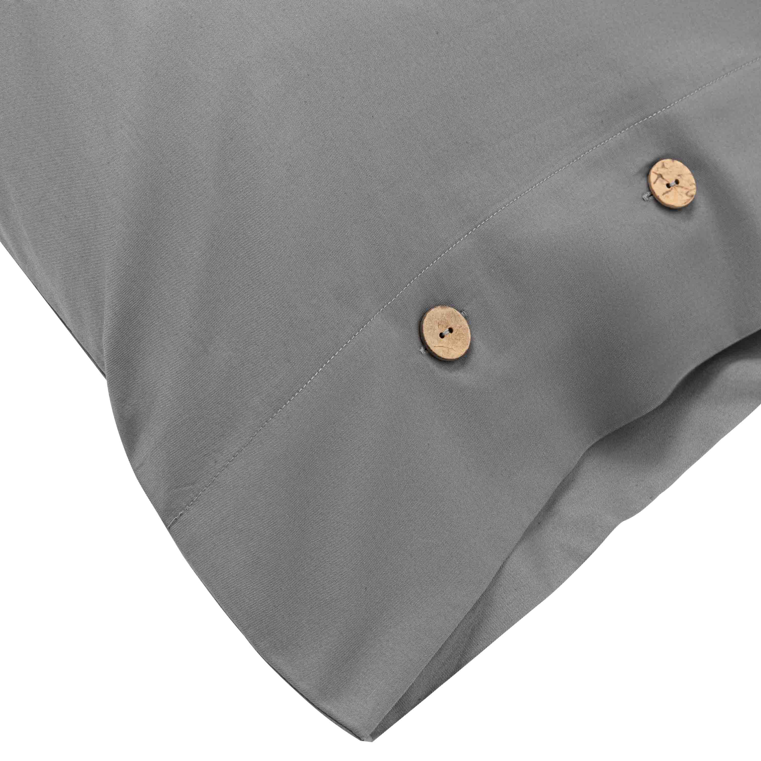 Комплект постельного белья Ardesto Mix&Match сатин двухспальный евро серый (ART2022SD) - фото 9