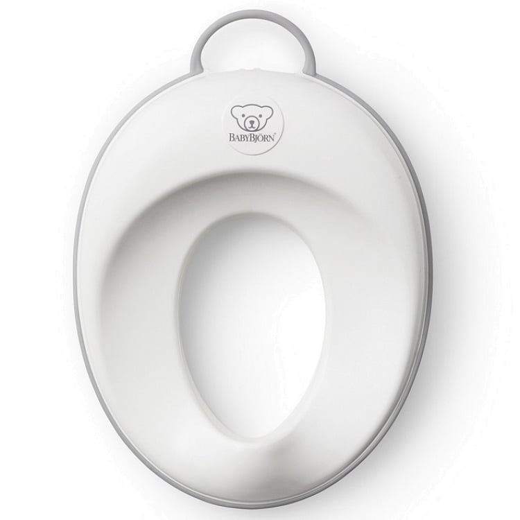 Сидіння для унітазу BabyBjorn Toilet Trainer, білий з сірим (58025) - фото 1