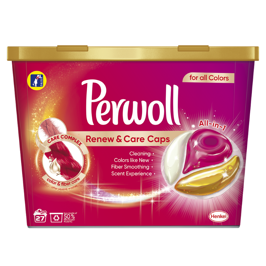 Капсули для прання Perwoll, для кольорових речей, 27 шт. (по 14,5 г) (860762) - фото 1