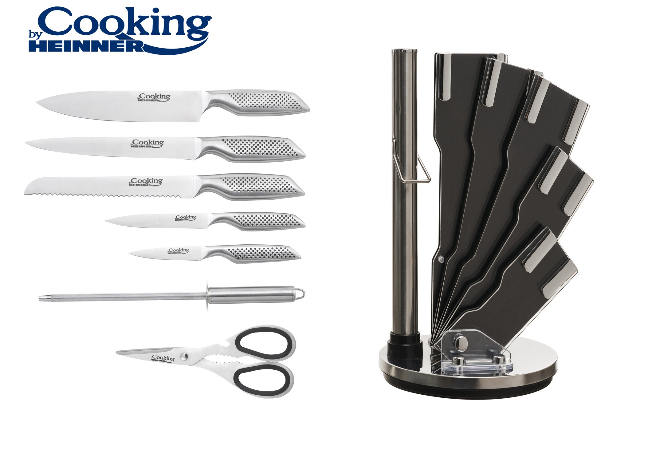 Набір кухонних ножів Heinner Magnium з фіксованим лезом, 8 предметів (HR-GL-8PCS) - фото 2
