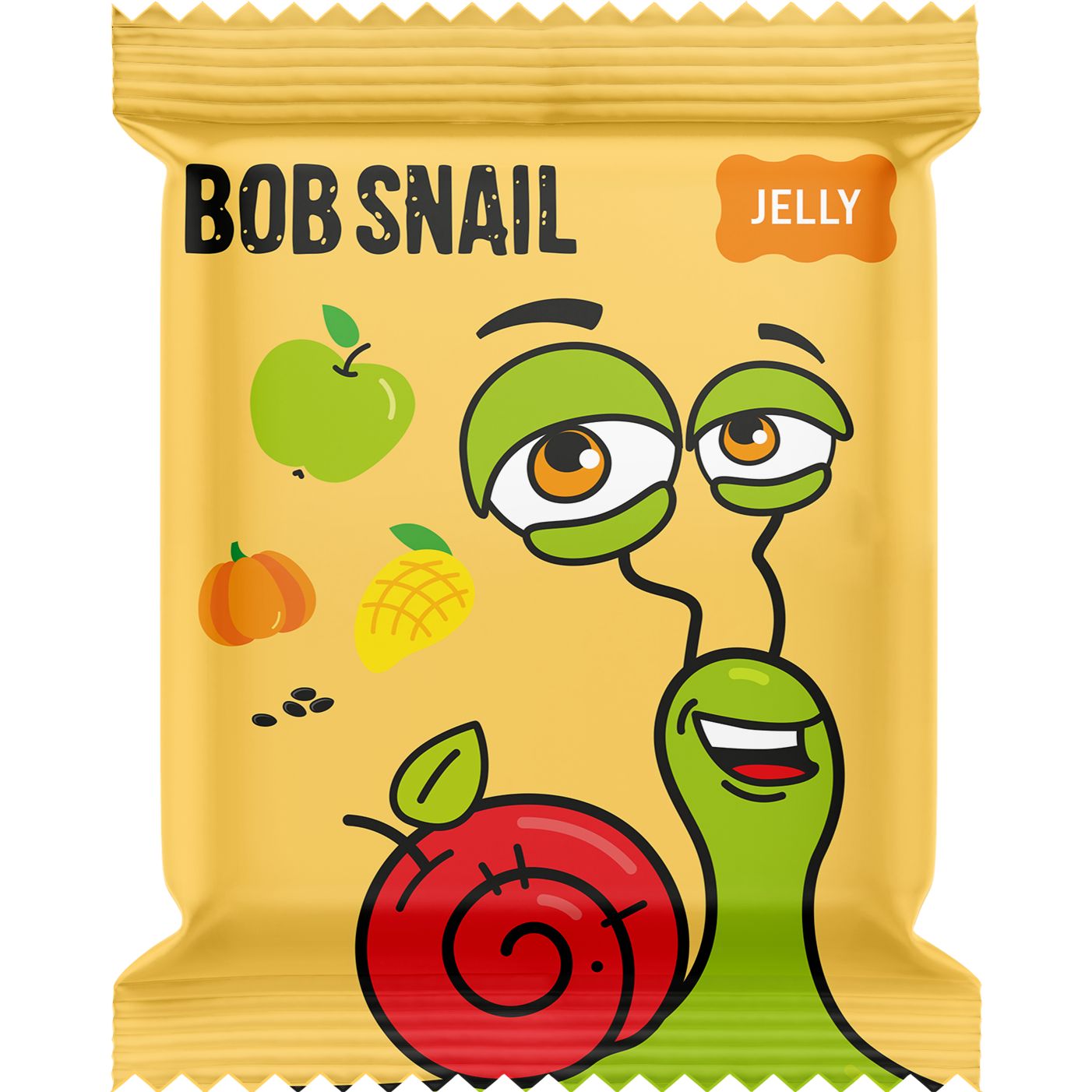 Фруктово-овочевий мармелад Bob Snail Яблуко-Манго-Гарбуз-Чіа 90 г (10 шт. х 9 г) - фото 2