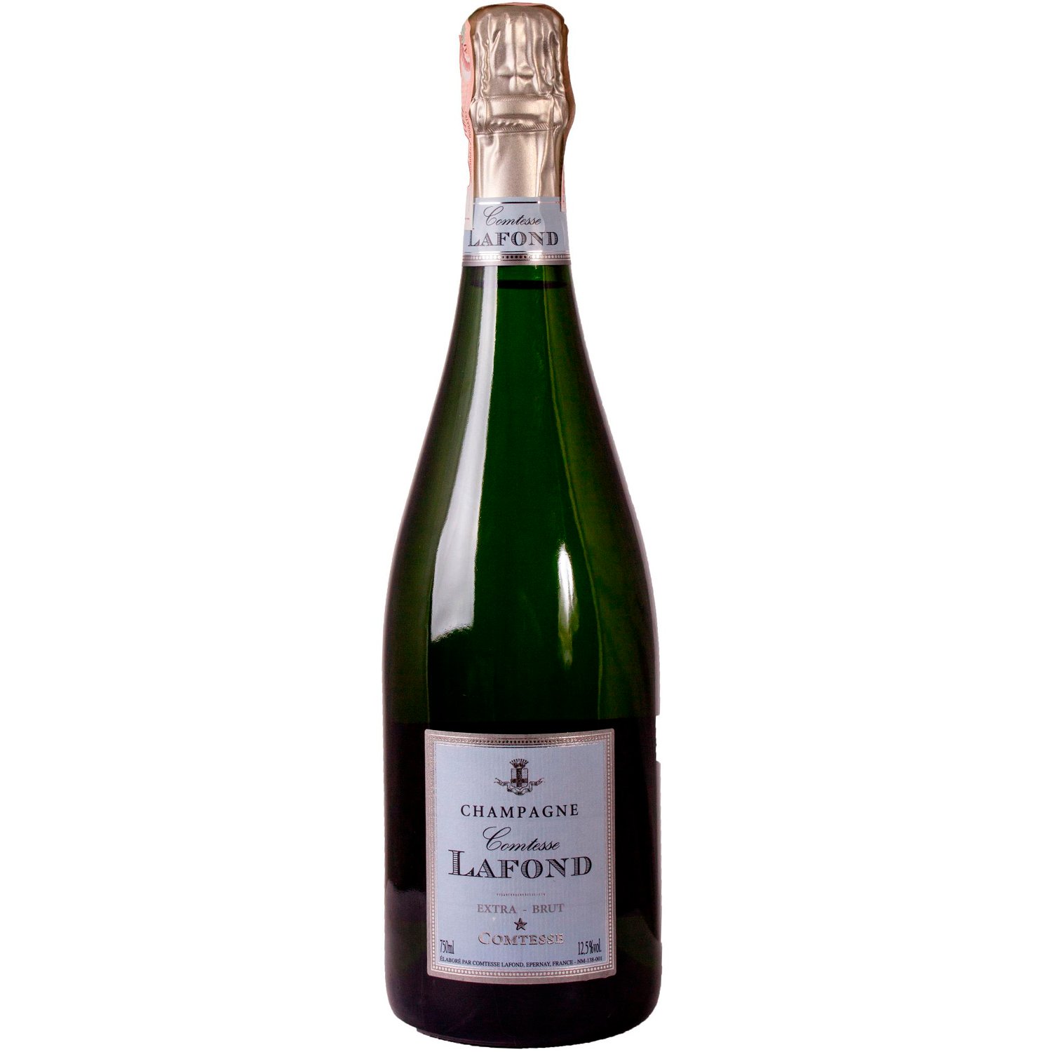 Шампанское Comtesse Lafond Extra Brut, белое, экстра-брют, 0,75 л - фото 1