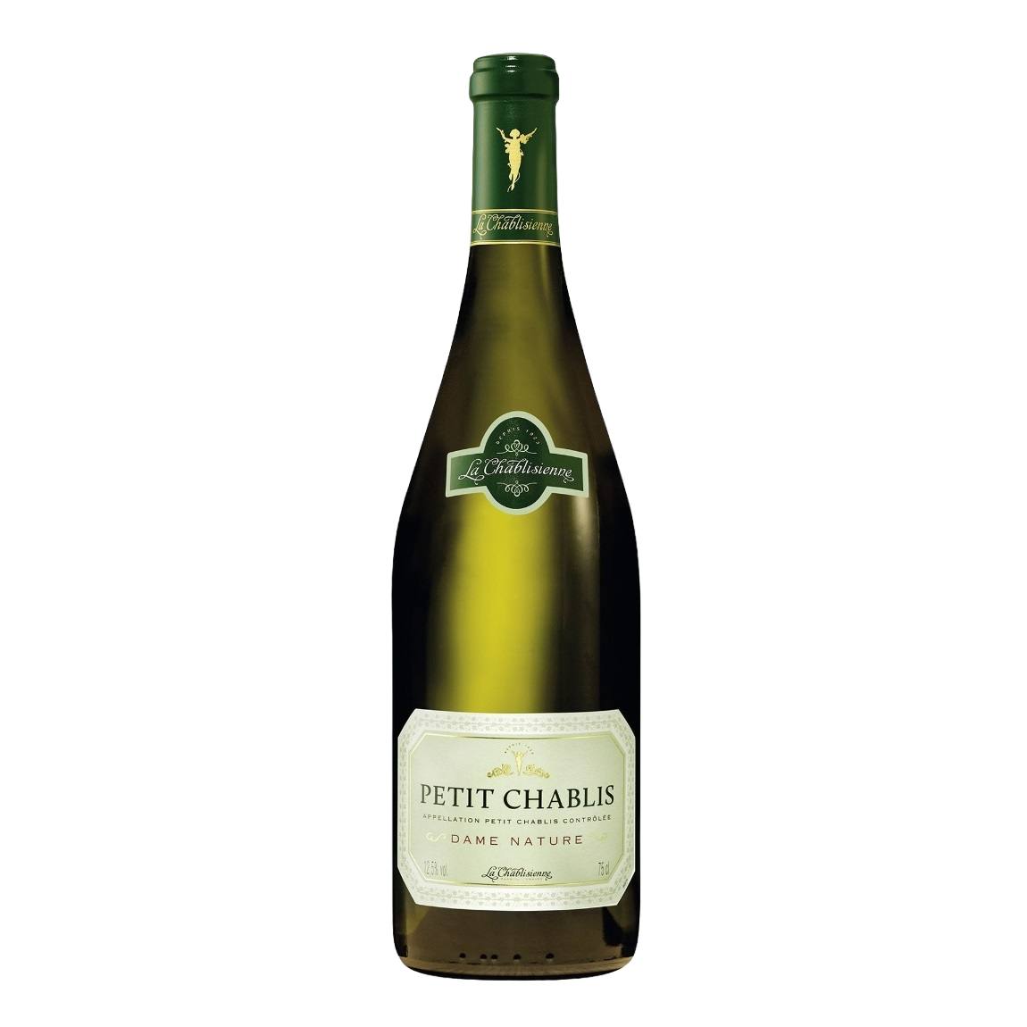 Вино La Chablisienne Petit Chablis Dame Nature, біле, сухе, 12,5%, 0,75 л - фото 1