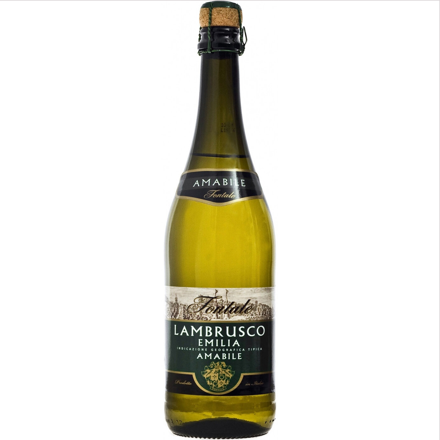 Вино игристое Fontale Lambrusco Emilia Amabile белое полусладкое 0.75 л - фото 1