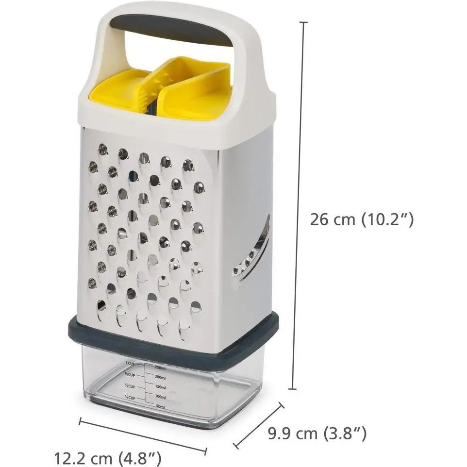 Терка з ємністю Joseph Joseph Multi-Grip Box Grater жовта (20225) - фото 3