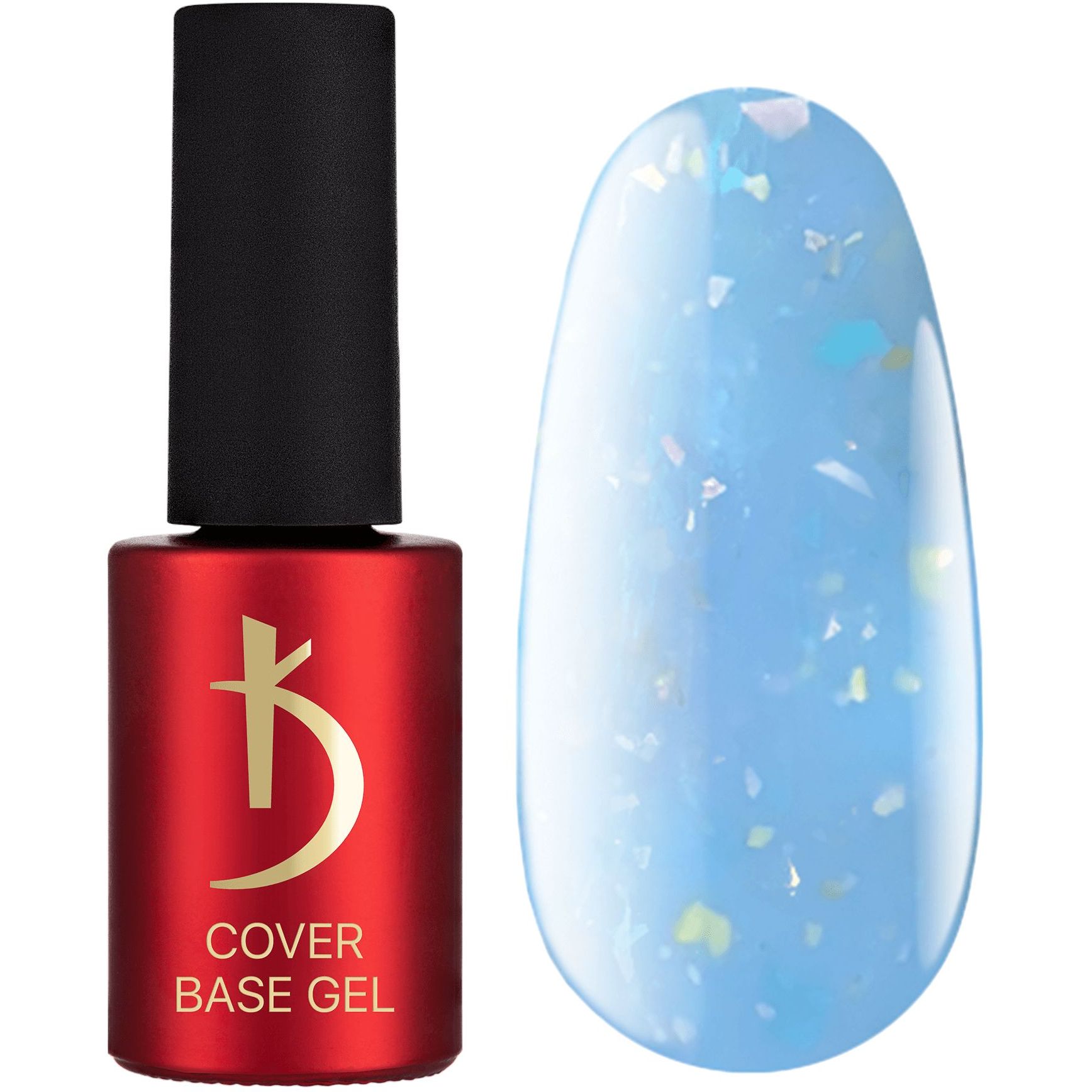 Камуфлююче базове покриття Kodi Cover Base Gel Flake 13, 7 мл - фото 1