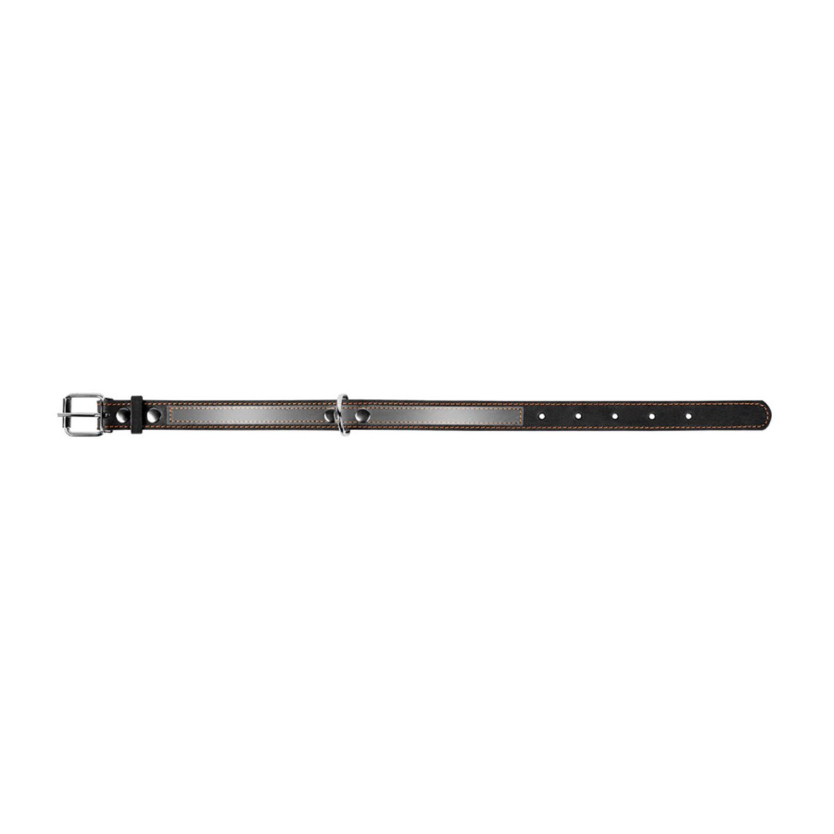 Ошейник Collar со светоотражающей лентой, 48-63х3,5 см, черный - фото 3